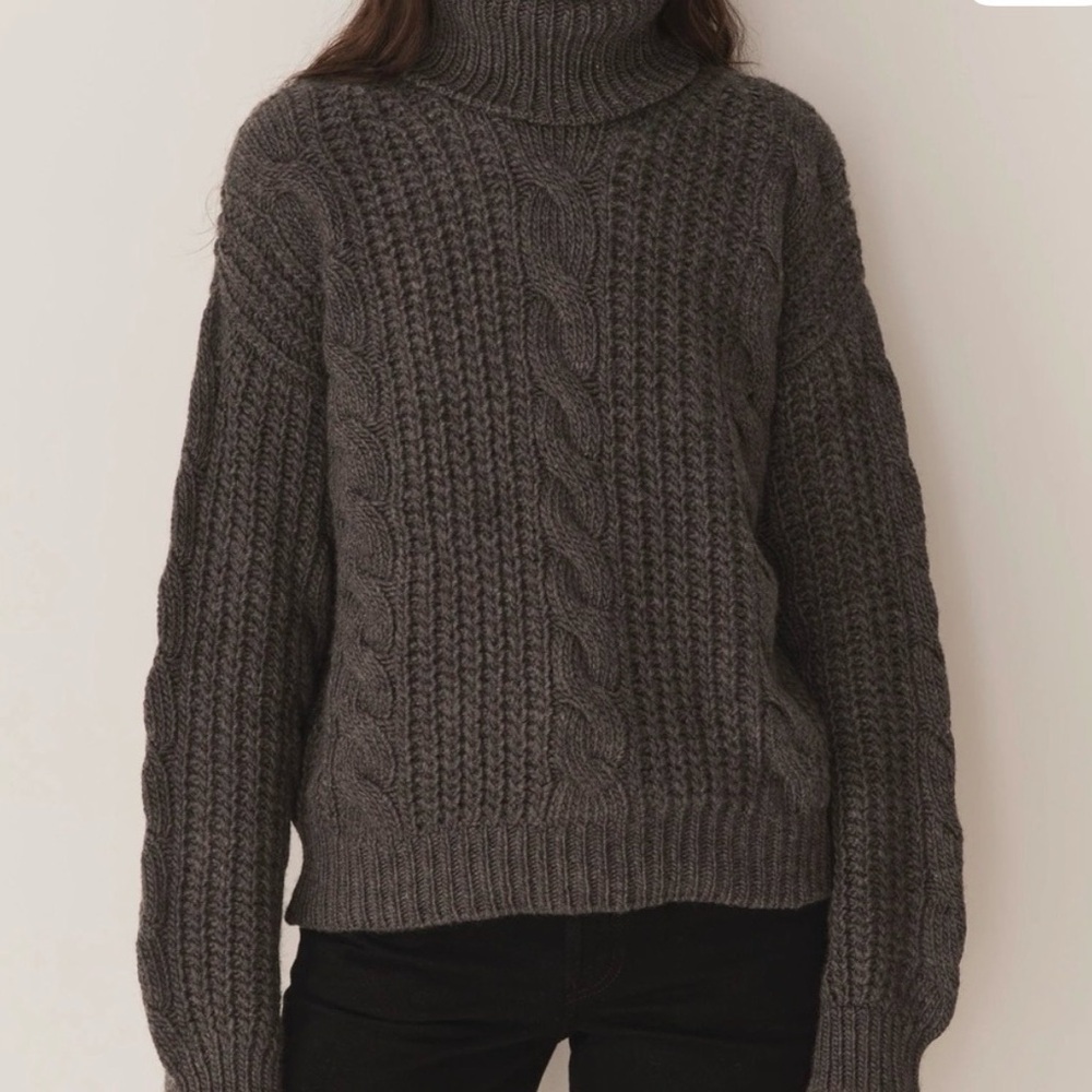 NWT- DOEN Leighton Sweater- Dark Grey